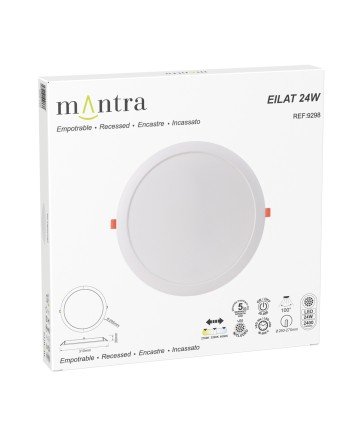 EILAT * EMPOTRABLE LED CCT 24W BLANCO